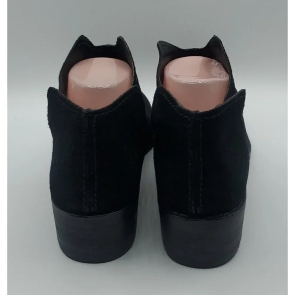 Dolce Vita Boots Trist Black Suede Ankle Slip On Booties Size 10